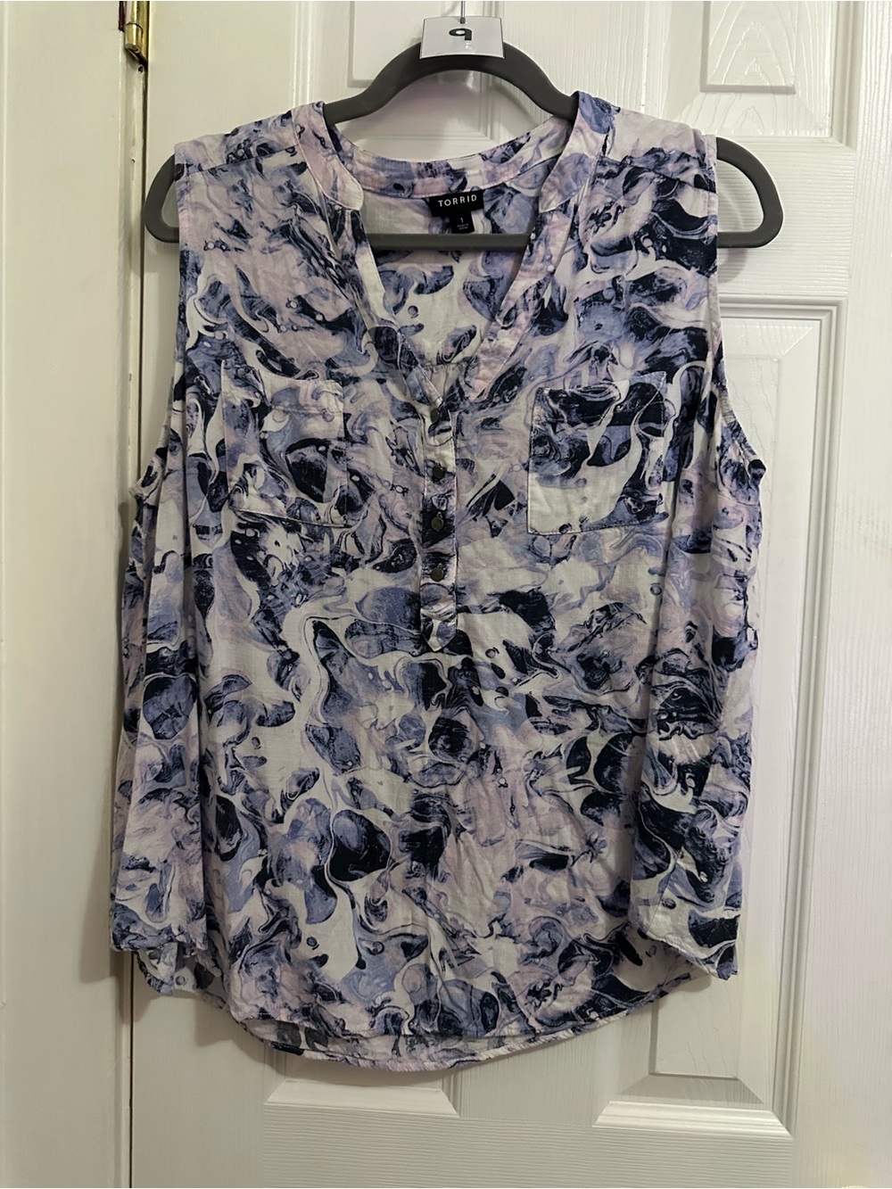 TORRID Harper Rayon Slub Pullover Sleeveless Top Size 1